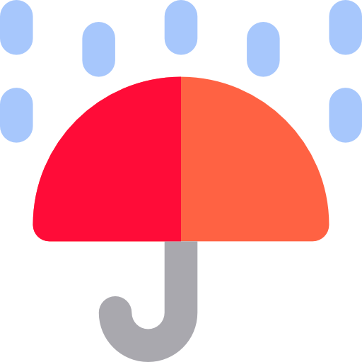 lluvia Basic Rounded Flat icono