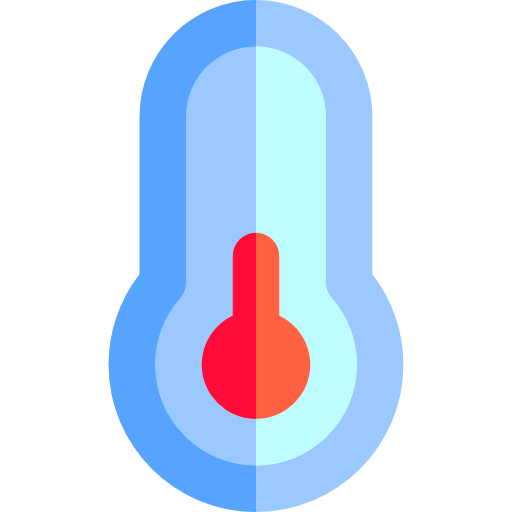 termómetro Basic Rounded Flat icono