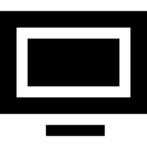 テレビ Basic Straight Filled icon