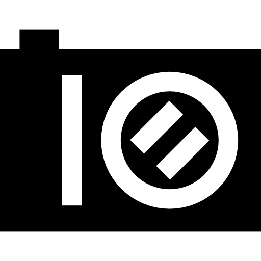 digitale camera Basic Straight Filled icoon