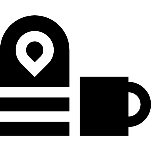koffiezetapparaat Basic Straight Filled icoon