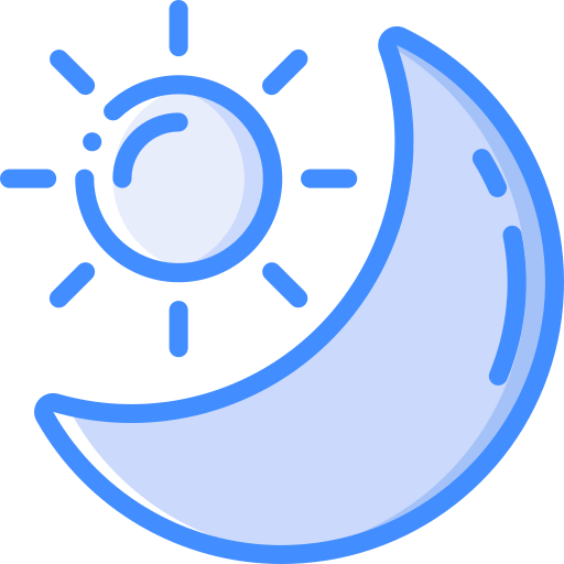 dag en nacht Basic Miscellany Blue icoon