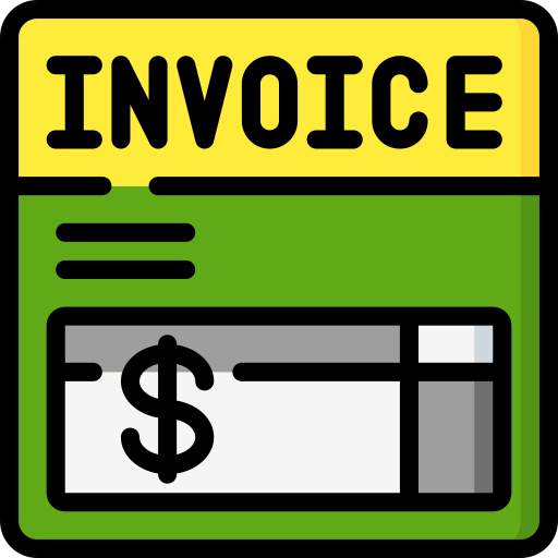 Invoice Basic Miscellany Lineal Color icon