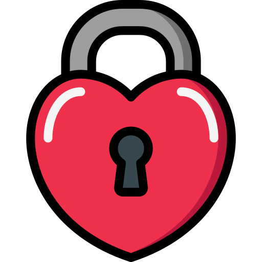 Heart lock Basic Miscellany Lineal Color icon