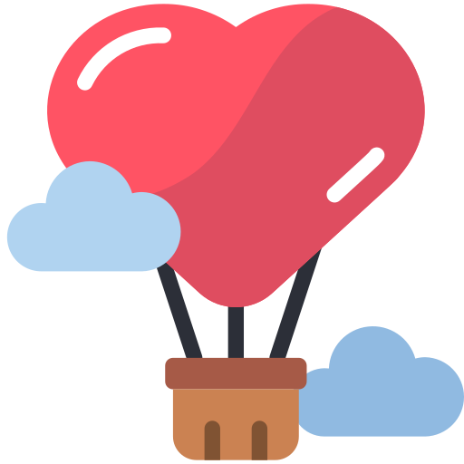 Air balloon Basic Miscellany Flat icon