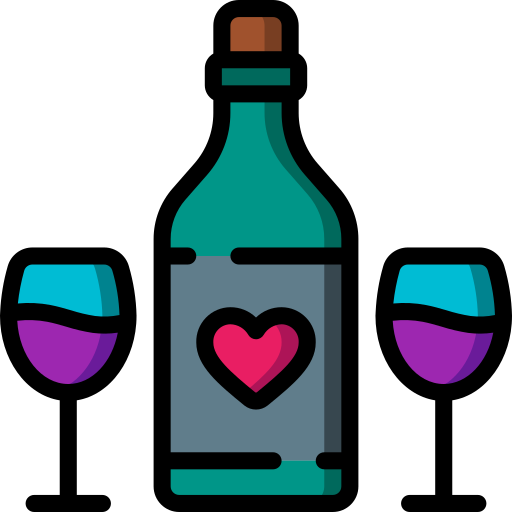 Wine Basic Miscellany Lineal Color icon