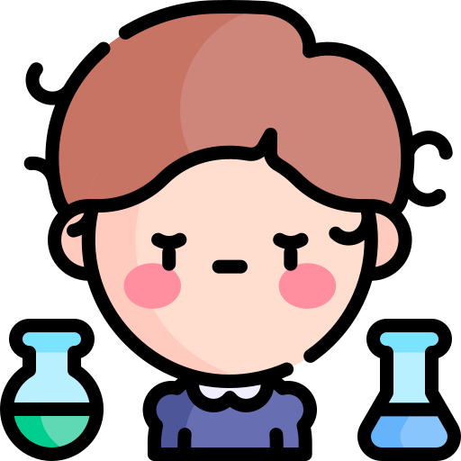 wissenschaftler Kawaii Lineal color icon