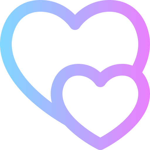 Hearts Super Basic Rounded Gradient icon