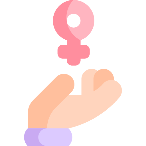 feminismo Kawaii Flat icono