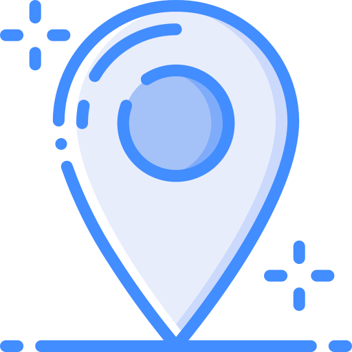 Location Basic Miscellany Blue icon
