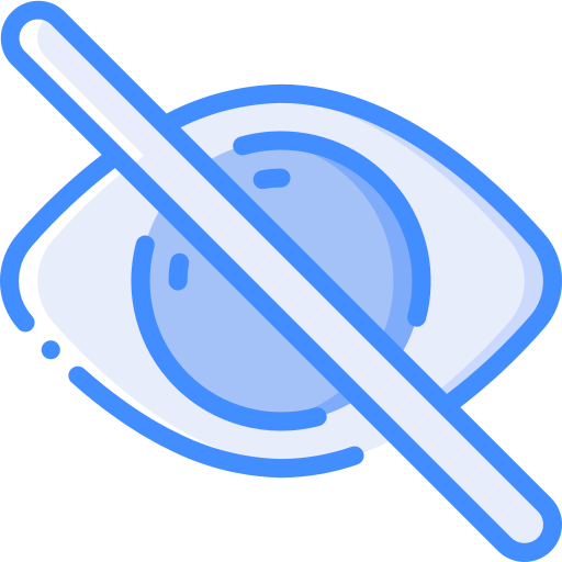 Hide Basic Miscellany Blue icon