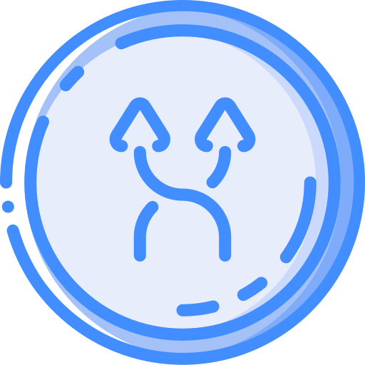 Shuffle Basic Miscellany Blue icon