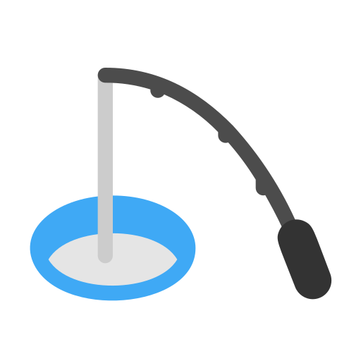 Ловит рыбу Generic Flat иконка
