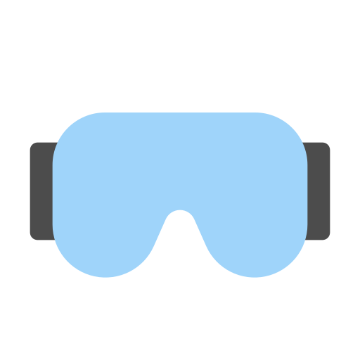 ski bril Generic Flat icoon