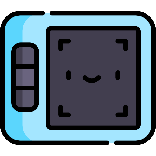 Graphic tablet Kawaii Lineal color icon