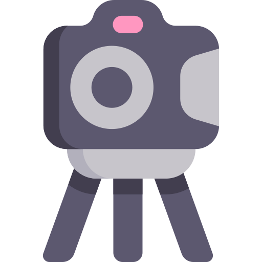 caméra Kawaii Flat Icône