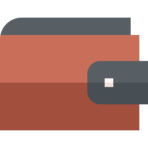 Wallet Basic Straight Flat icon