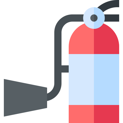 extintor de incêndio Basic Straight Flat Ícone