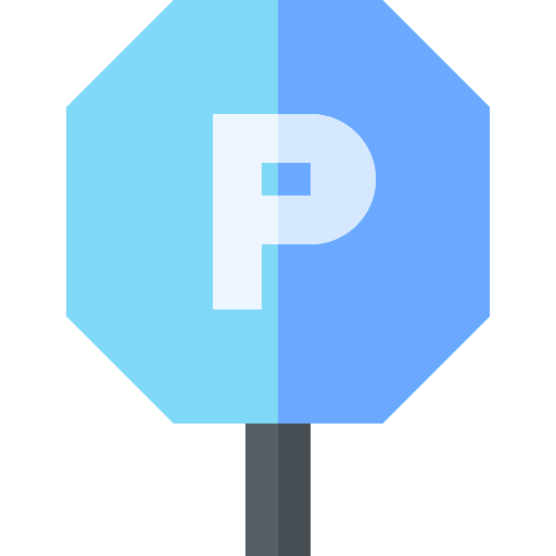 znak parkingowy Basic Straight Flat ikona
