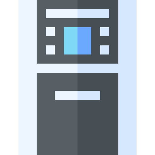 geldautomat Basic Straight Flat icon