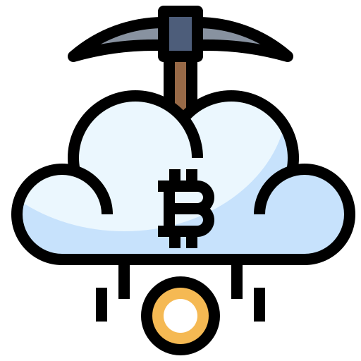 Cloud mining Surang Lineal Color icon