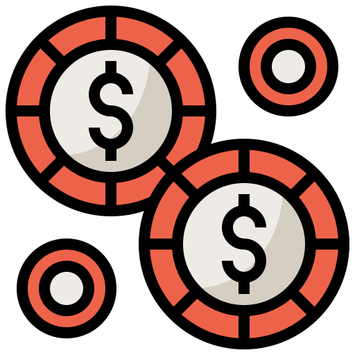 Casino chips Surang Lineal Color icon