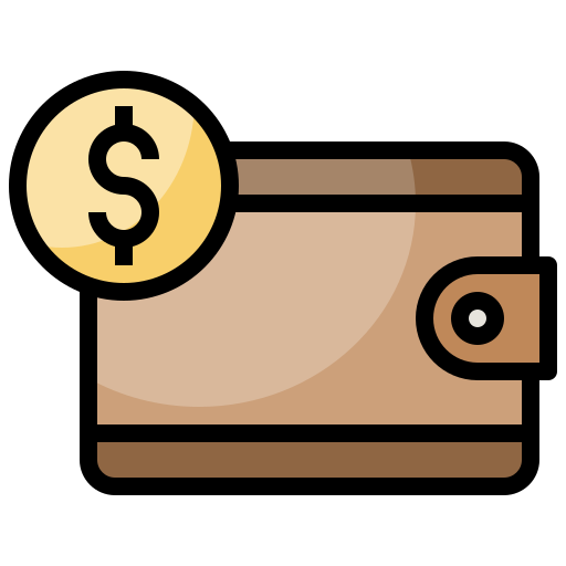 Wallet Surang Lineal Color icon