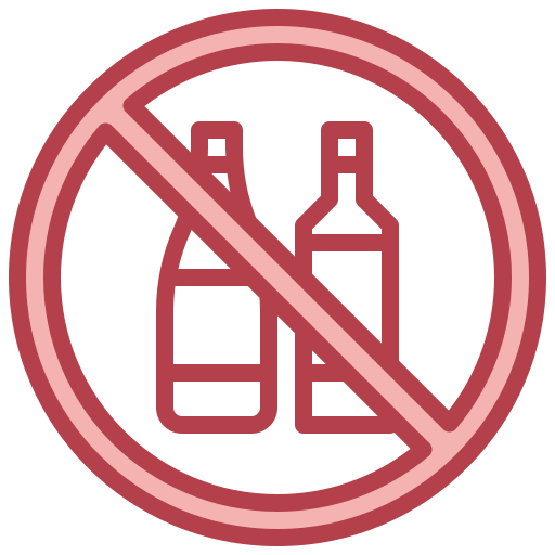 no alcohol Surang Red icono