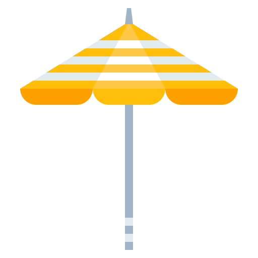 sombrilla de playa Generic Flat icono