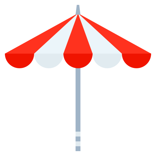 ombrellone da spiaggia Generic Flat icona