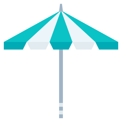 parasol plażowy Generic Flat ikona
