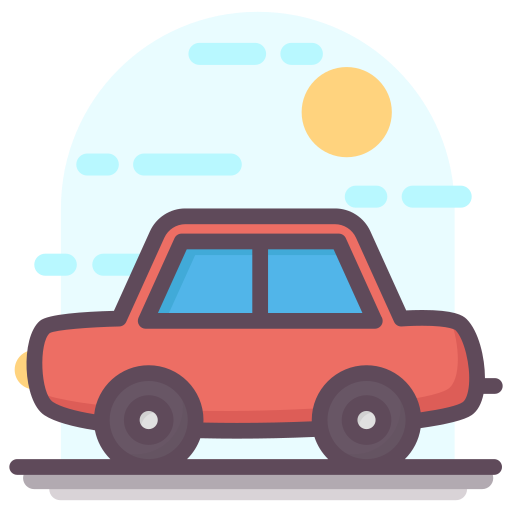 Car Generic Outline Color icon