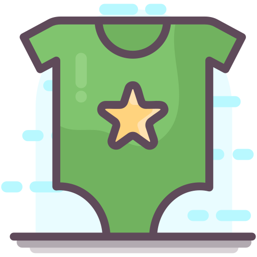 strój niemowlęcy Generic Outline Color ikona