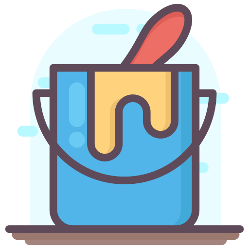 Paint bucket Generic Outline Color icon