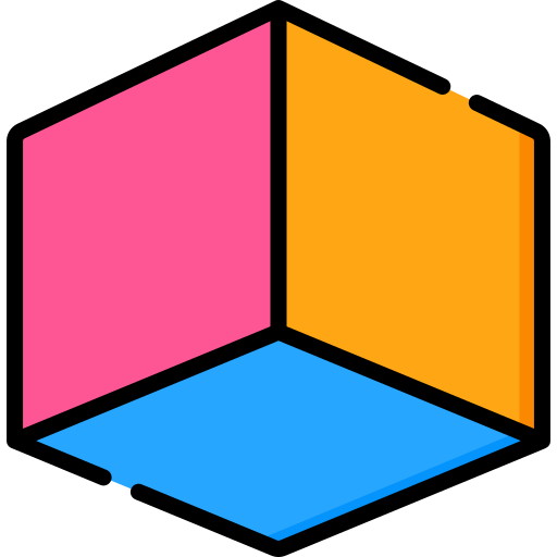 3d cube Special Lineal color icon