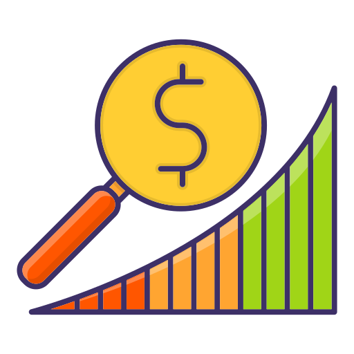 ricerca di mercato Generic Outline Color icona