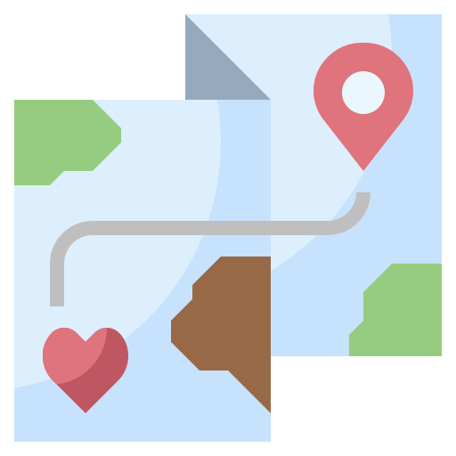 Map Surang Flat icon
