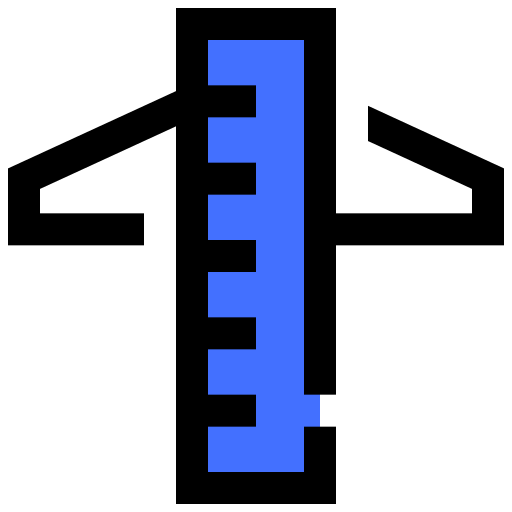 Ruler Inipagistudio Blue icon