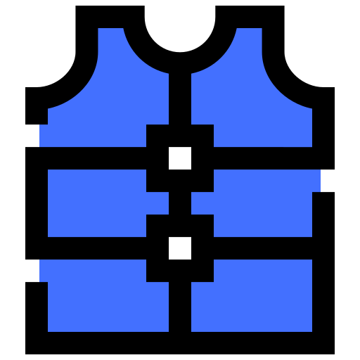 Life jacket Inipagistudio Blue icon