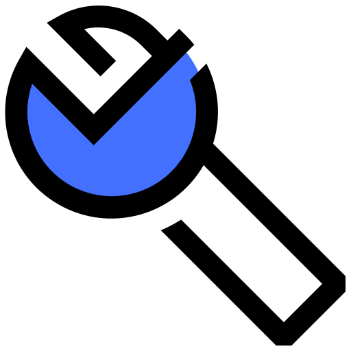 moersleutel Inipagistudio Blue icoon