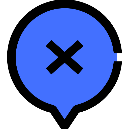 Cross Inipagistudio Blue icon