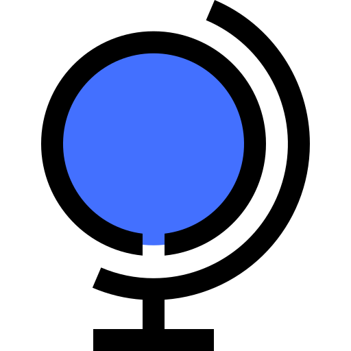 Глобус Inipagistudio Blue иконка
