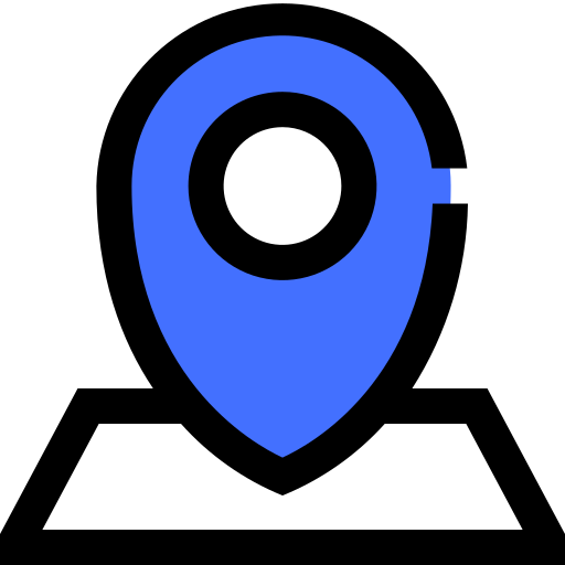 marcador de localização Inipagistudio Blue Ícone