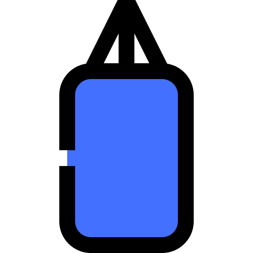 saco de boxeo Inipagistudio Blue icono