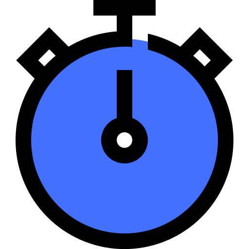stopwatch Inipagistudio Blue icoon