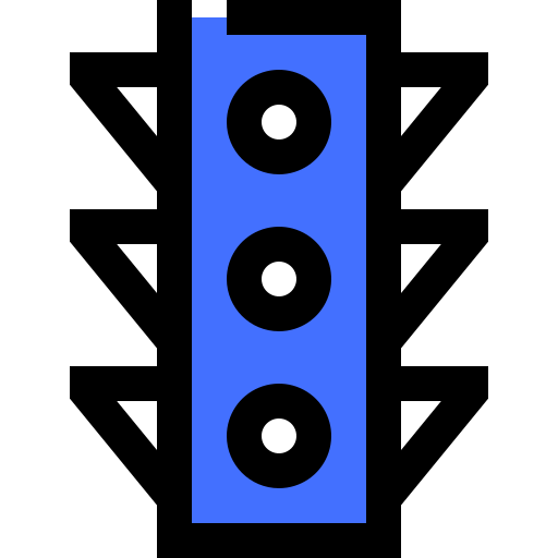 Traffic lights Inipagistudio Blue icon