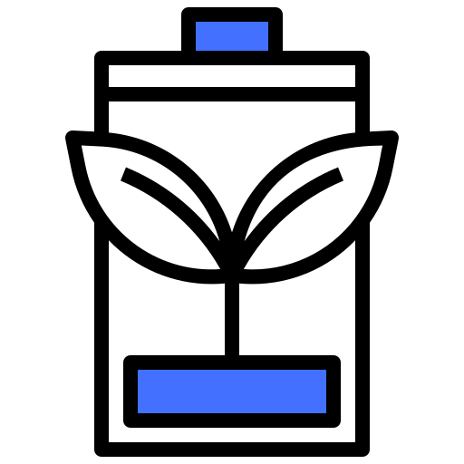 eco batterie Inipagistudio Blue icon