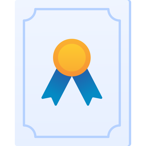 Certificate Inipagistudio Flat icon