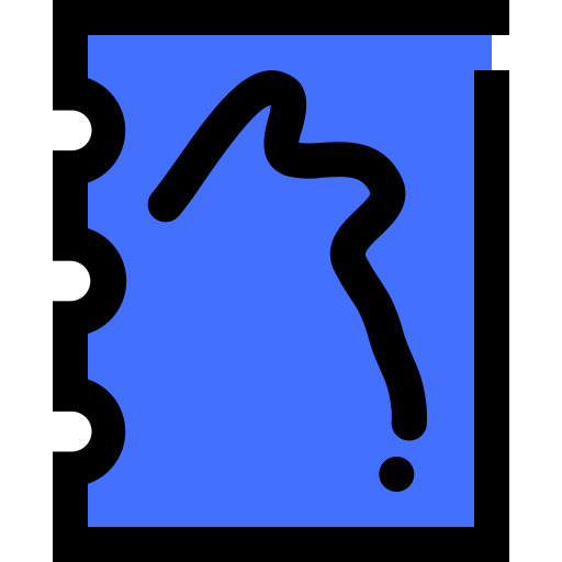 スケッチ Inipagistudio Blue icon
