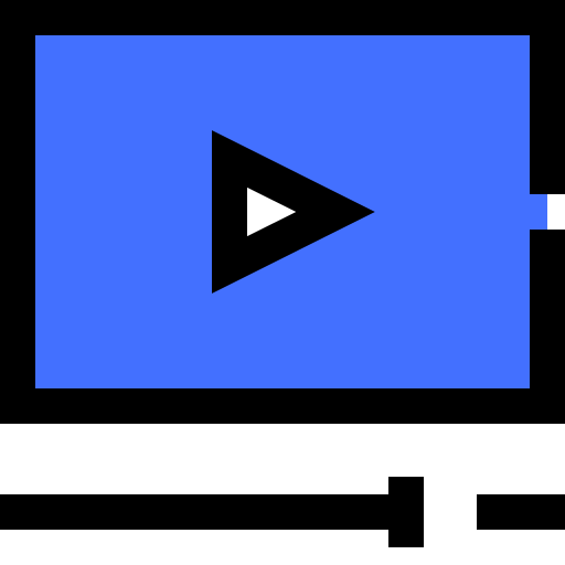 ビデオプレーヤー Inipagistudio Blue icon